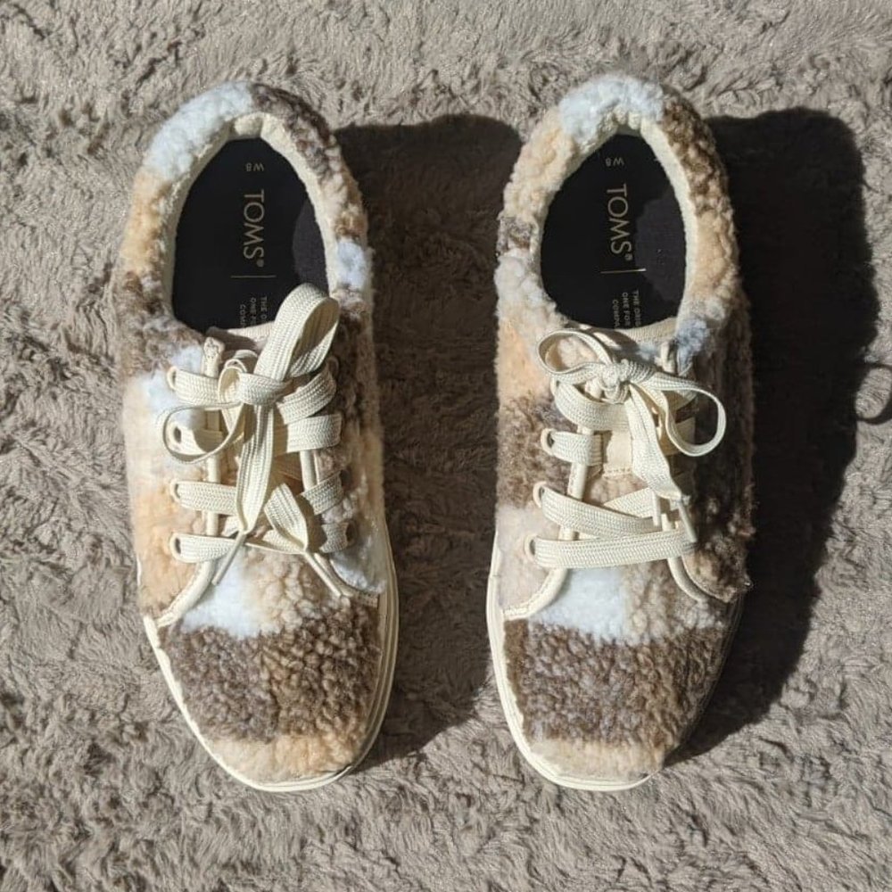 Toms Lug Platform Sneaker Multi Brown women's 8